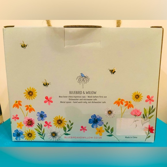 Bluebird and Willow Espresso cups and coffee spoons - Picture 4 of 5